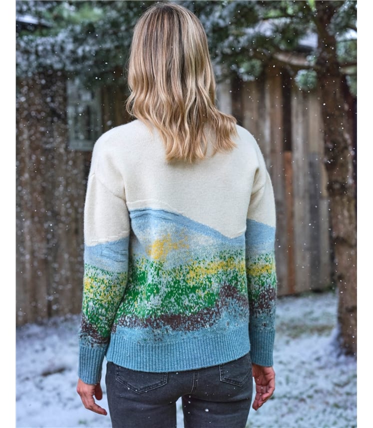 Pullover mit Landschaftsmotiv