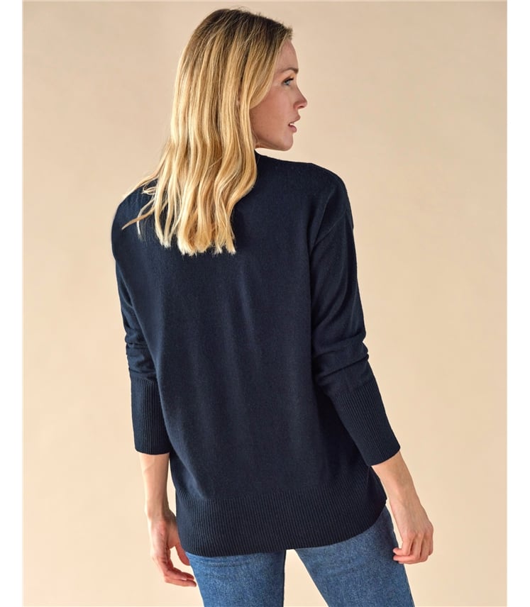 Pure Cashmere Boyfriend Cardigan