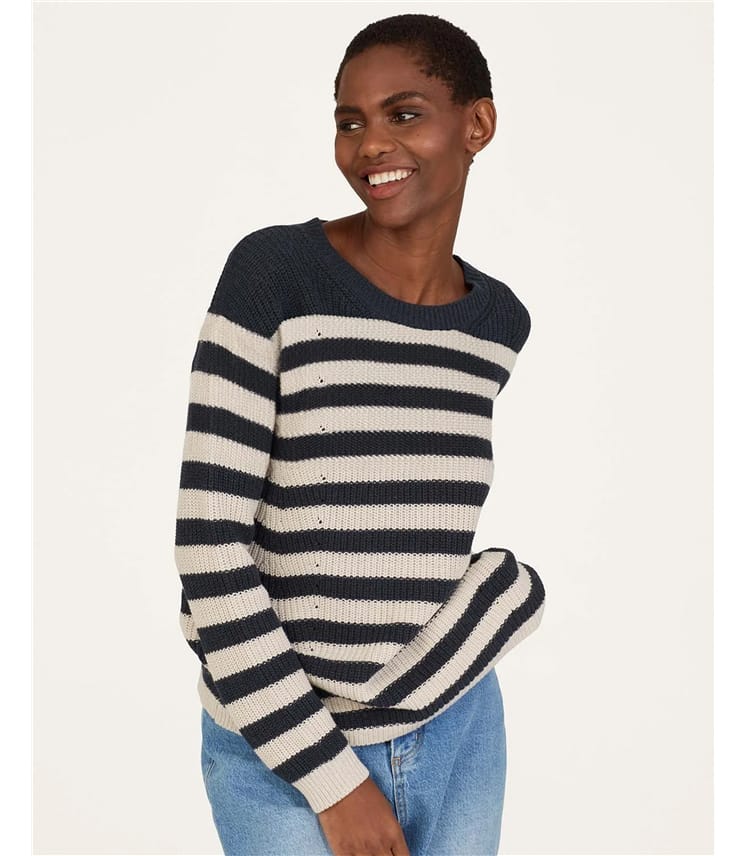 Gianna Organic Cotton Striped Jumper