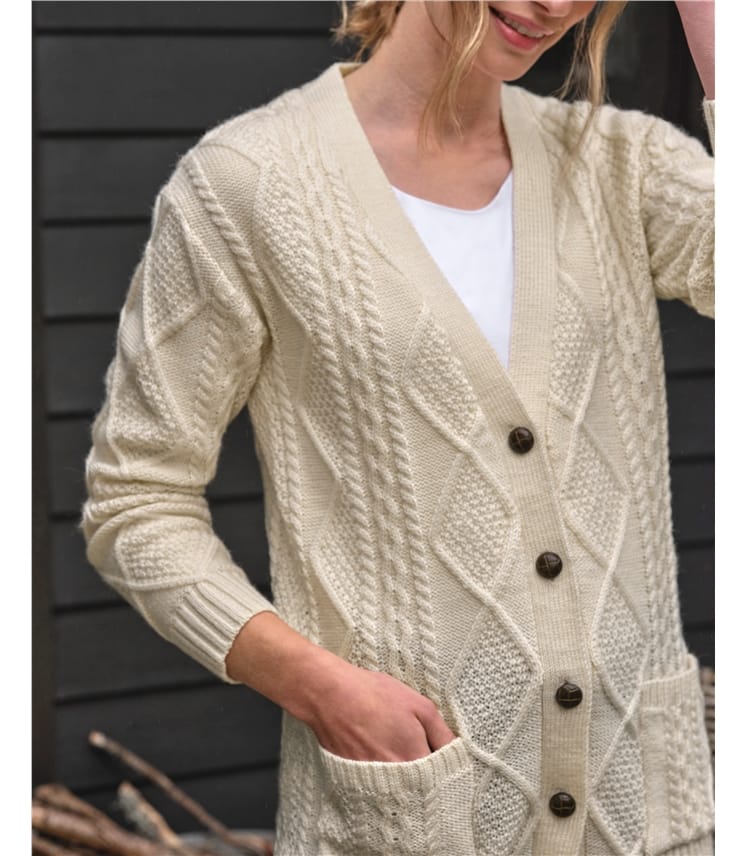 Ladies cream cardigan uk best sale