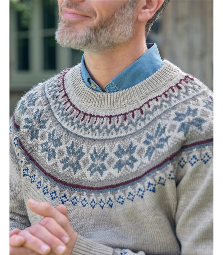 Pullover mit Fair-Isle-Passe