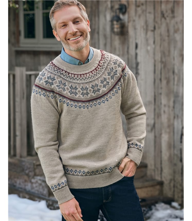 Pullover mit Fair-Isle-Passe