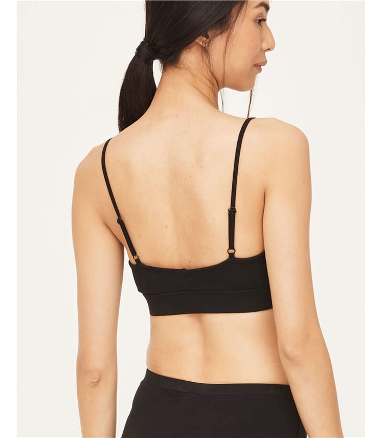 Bralette croisée en coton biologique