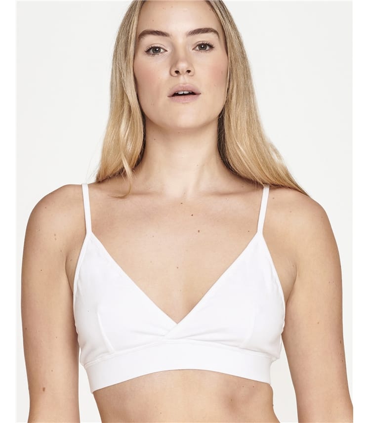 Bralette croisée en coton biologique