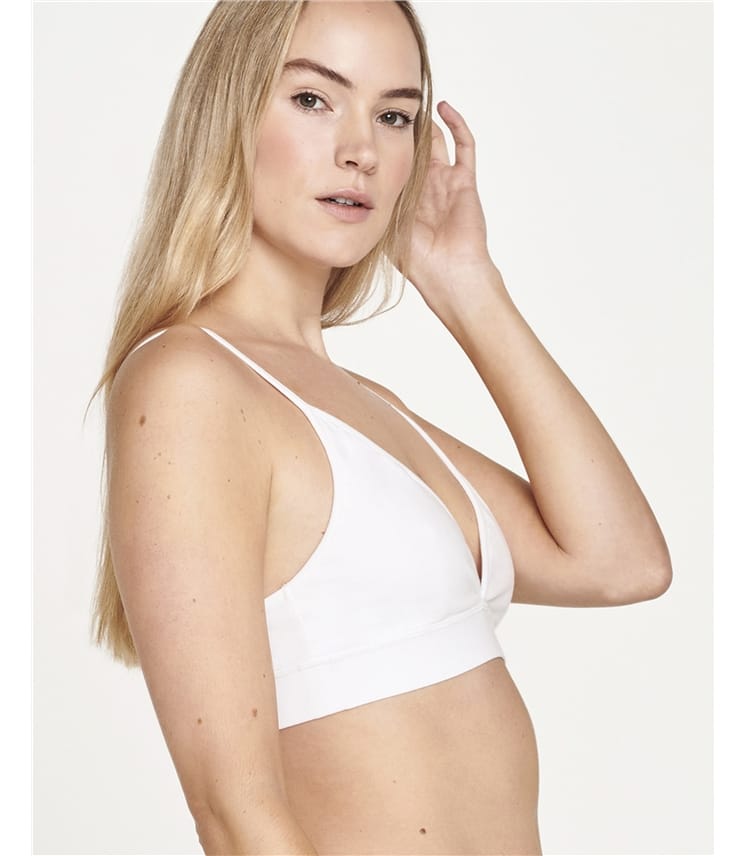 Bralette croisée en coton biologique