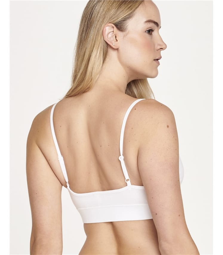 Bralette aus Bio-Baumwolle mit überkreuzter Vorderseite