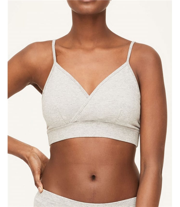 Bralette croisée en coton biologique