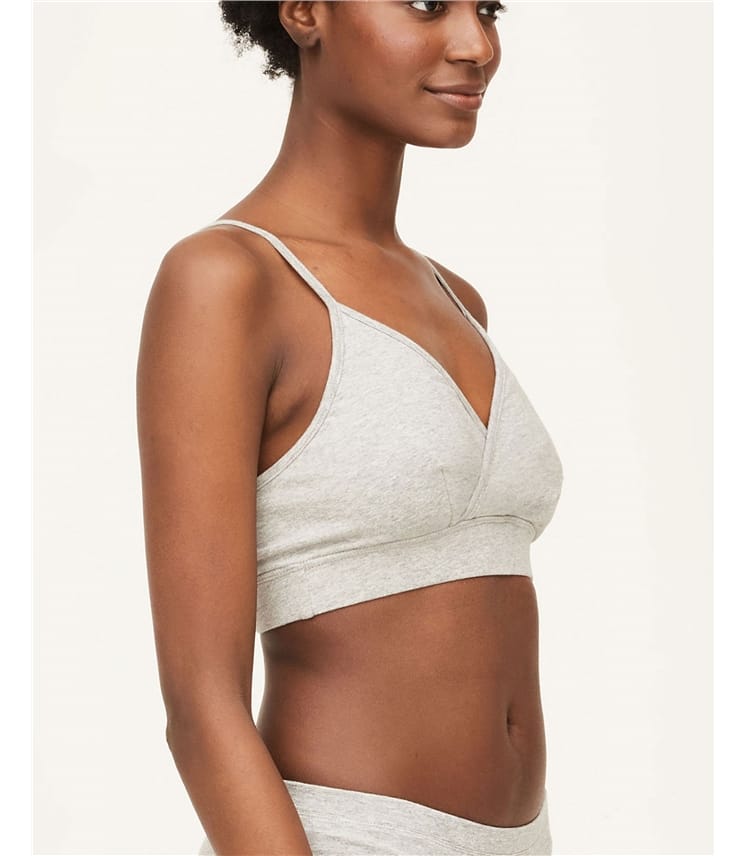 Bralette croisée en coton biologique