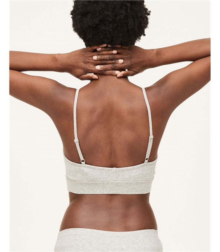 Bralette croisée en coton biologique