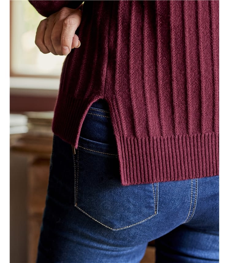 Pull Laine Mérinos 100% Femme - Col V Chaud - Automne/Hiver - Tendance Confortable