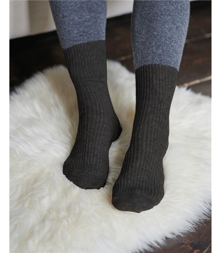 Womens Cashmere Merino Bed Socks