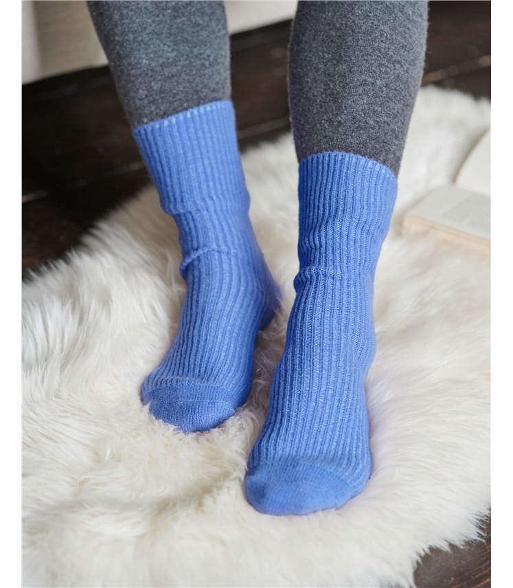 Womens Cashmere Merino Bed Socks