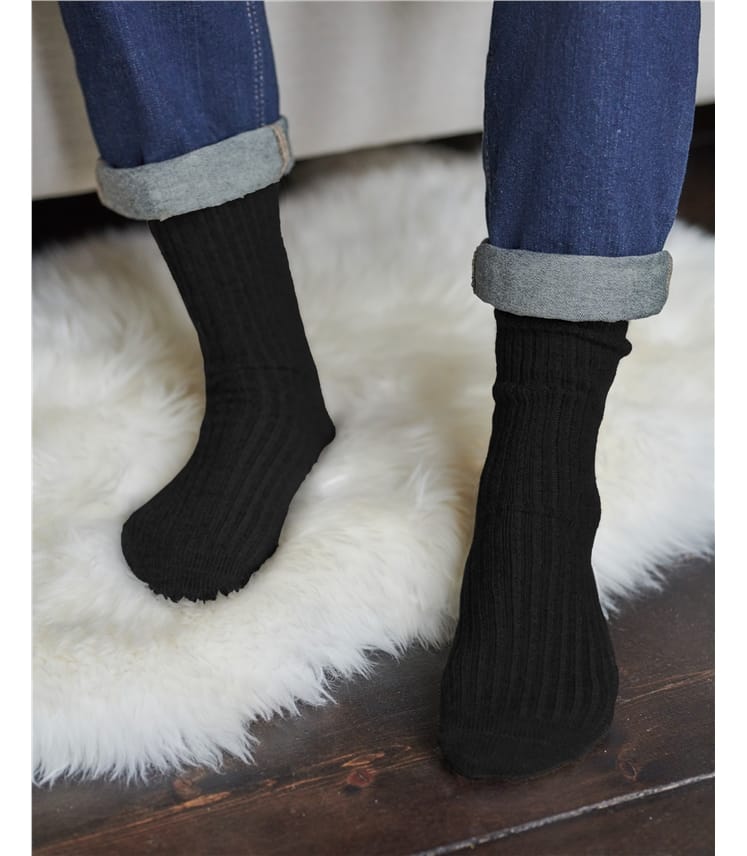 Mens Cashmere Merino Bed Sock