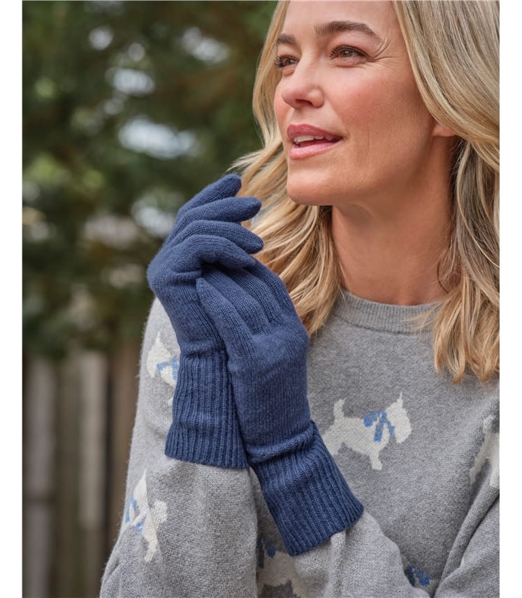 Cashmere Merino Ribbed Gloves