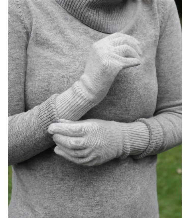 Cashmere Merino Ribbed Gloves