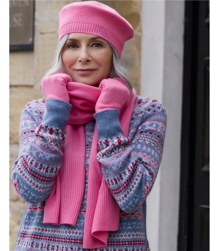 Cashmere Merino Ribbed Gloves