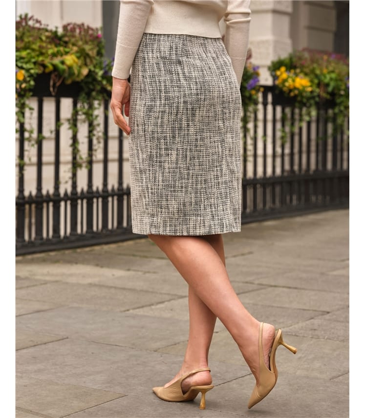 スカート WOOL BLEND PENCIL SKIRT Wool-blend pencil skirt