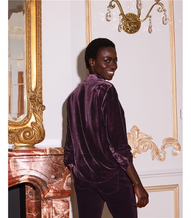 Velvet Silk Shirt