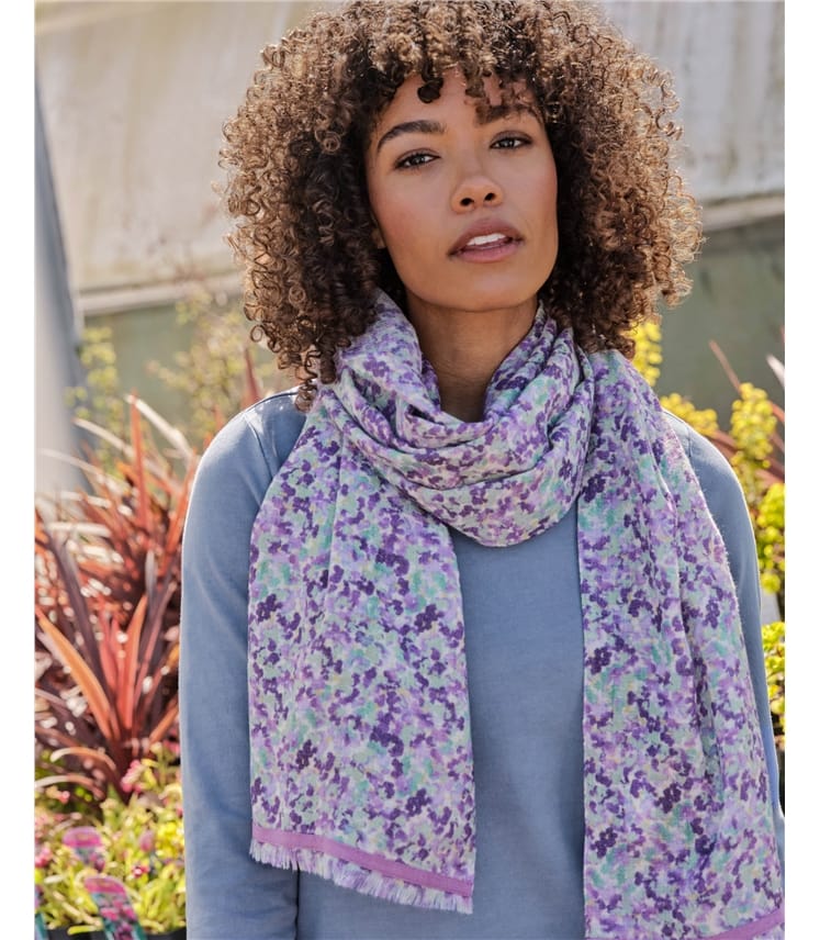 Blurred Animal Print Midweight Scarf
