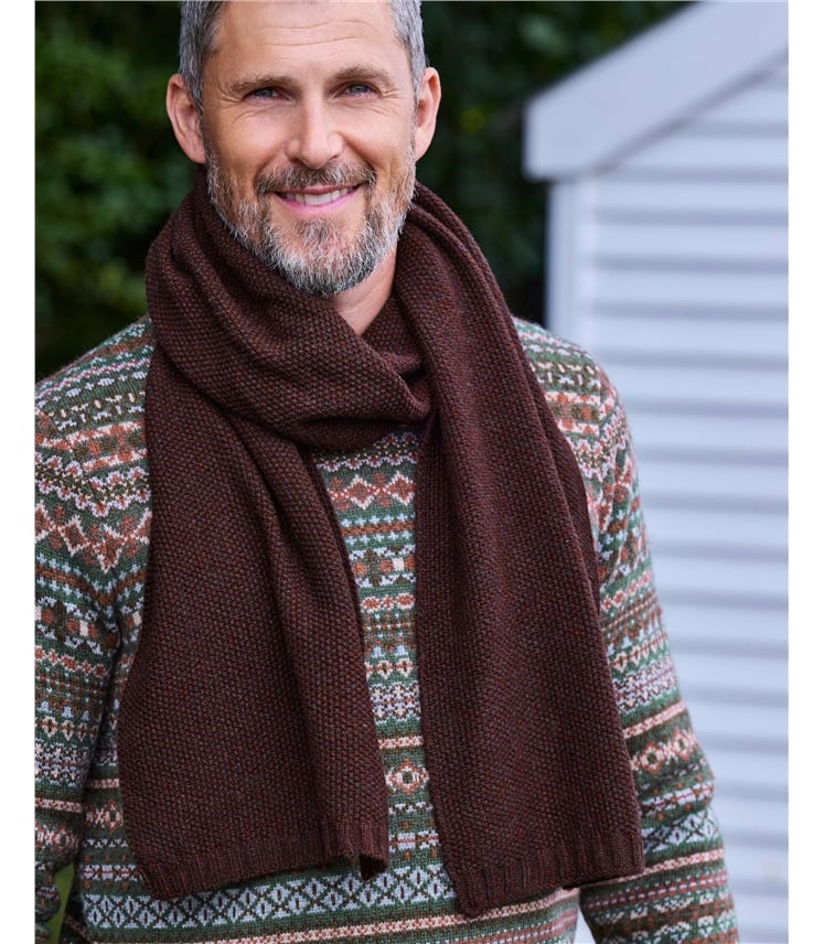 Mens Essential Lambswool Scarf