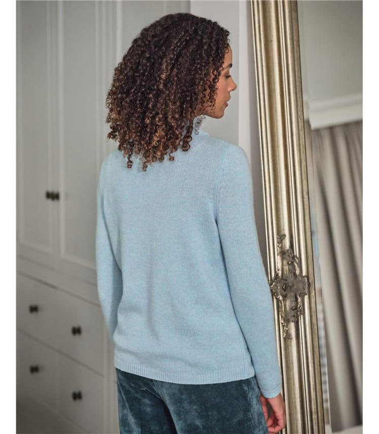 Luxurious Pure Cashmere Turtle Neck Jumper