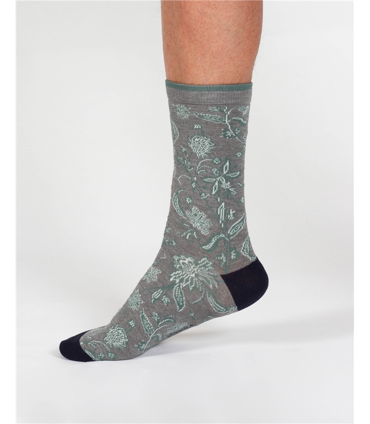 Mens Abstract Bamboo Crew Socks
