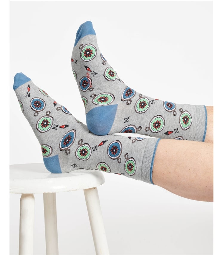 The Explorer Bamboo Gift Box of 4 Socks