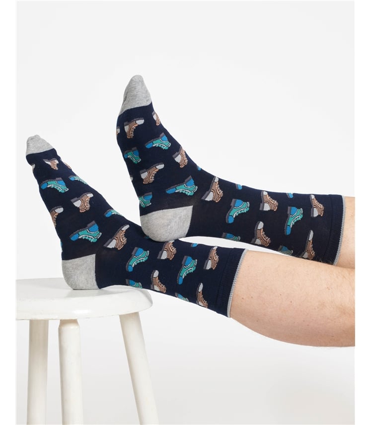 The Explorer Bamboo Gift Box of 4 Socks