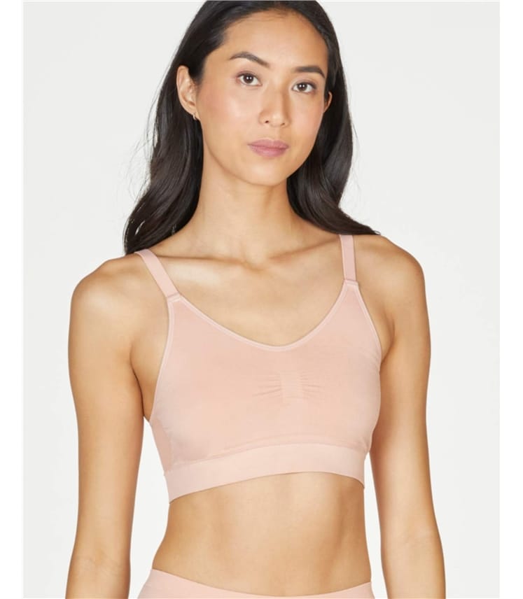 Nahtlose Bralette aus recyceltem Nylon