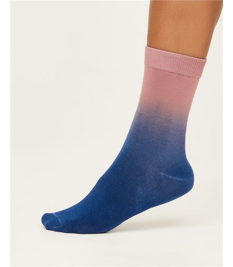 Socken mit Bambusviskose, Dip Dye