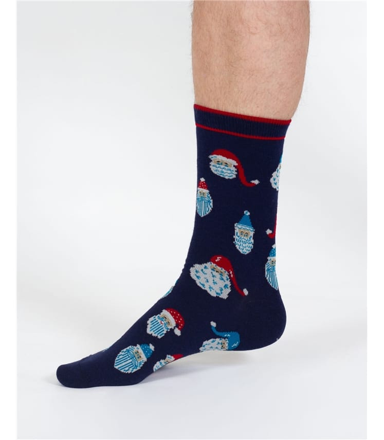 Father Christmas Bamboo Sock Gift Box