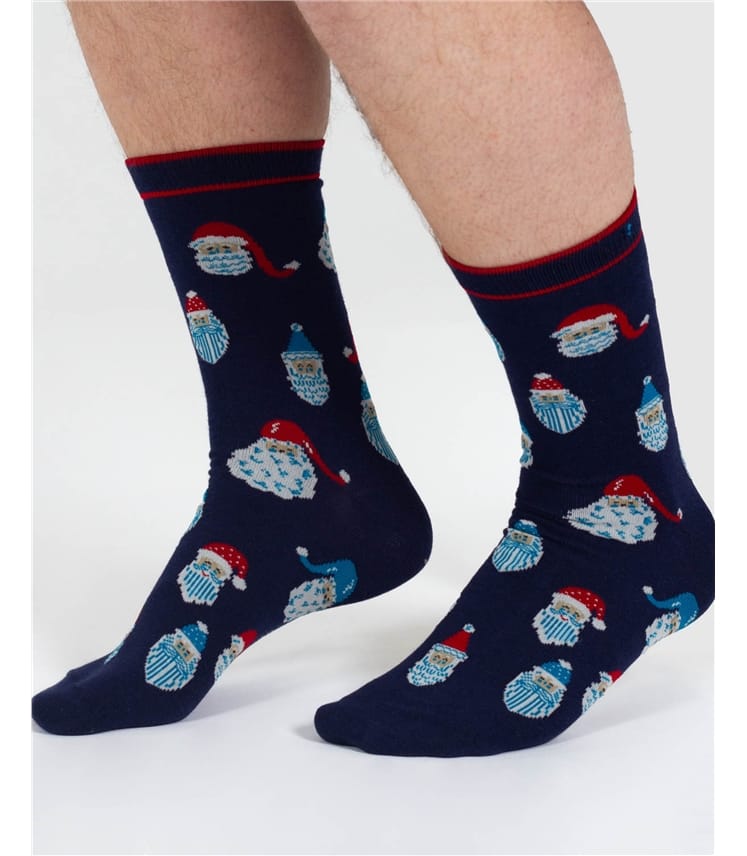 Father Christmas Bamboo Sock Gift Box