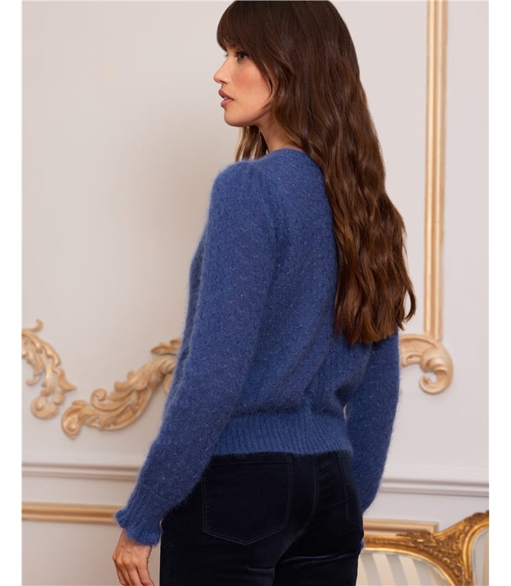 Mohair Silk Lace Cardigan