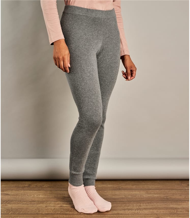 Grey | Womens Lounge Leggings | WoolOvers AU