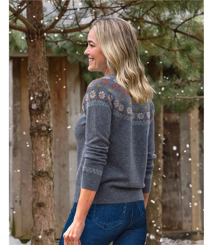 Floral Yoke Pattern Jumper