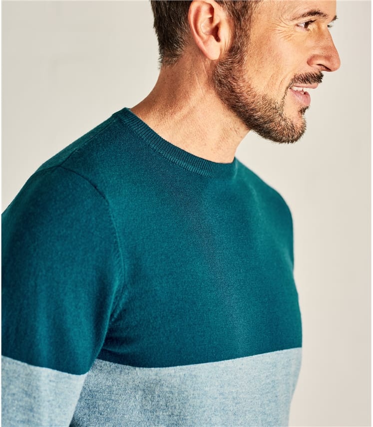 Pullover Mit Colourblock Aus Merino Und Kaschmirwolle Fur Herren