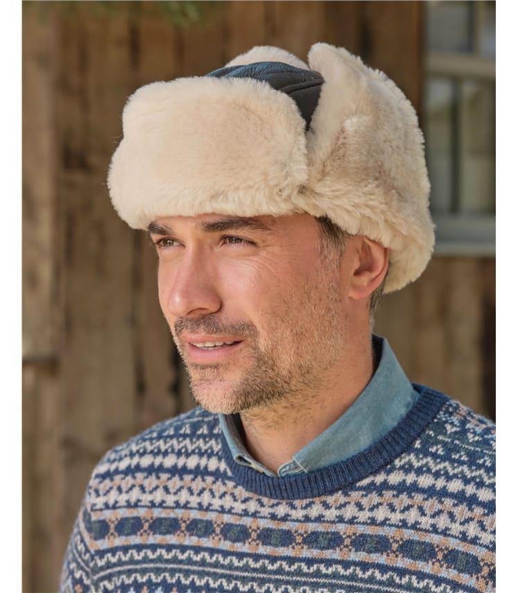 Mens Sheepskin Hat