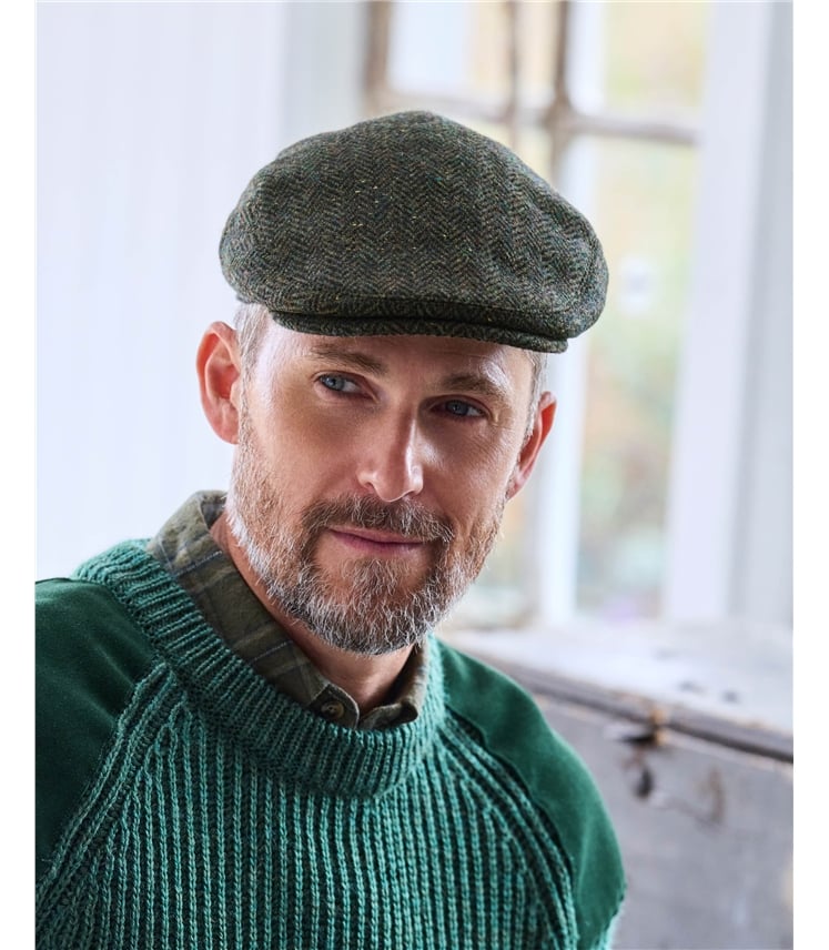 Mens Tweed Flat Cap