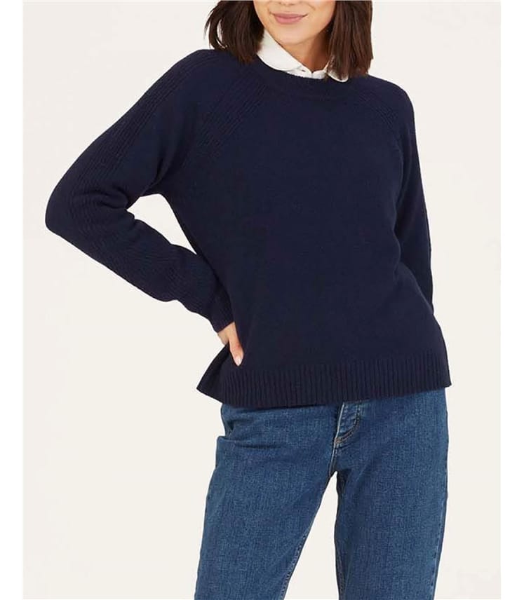 Celaeno Lambswool Funnel Neck Jumper