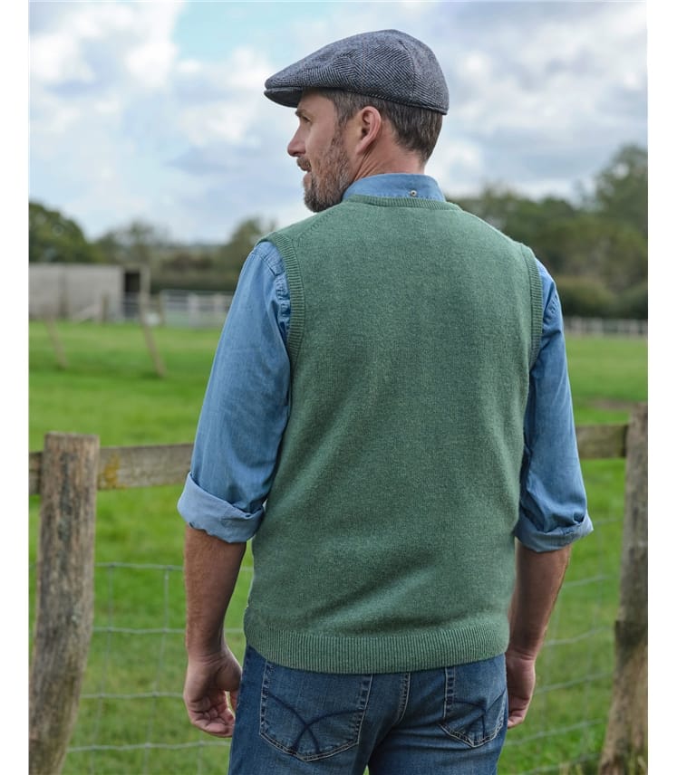 Pull sans manches - Homme - Laine d’agneau