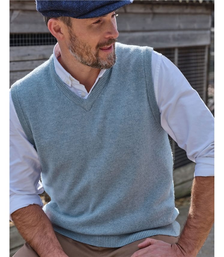 Pull sans manches - Homme - Laine d’agneau