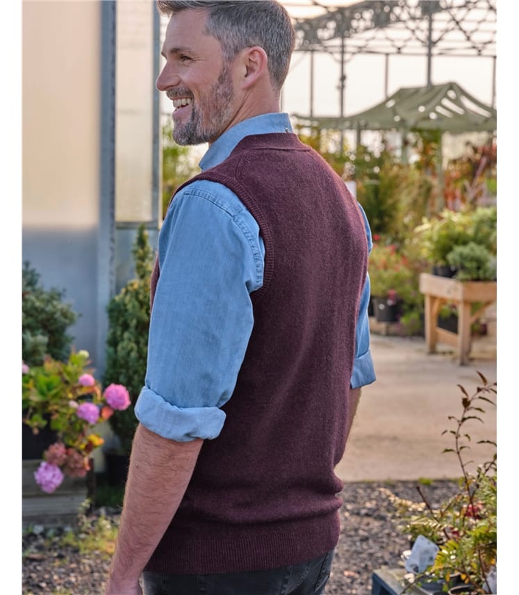 Mens Lambswool Waistcoat