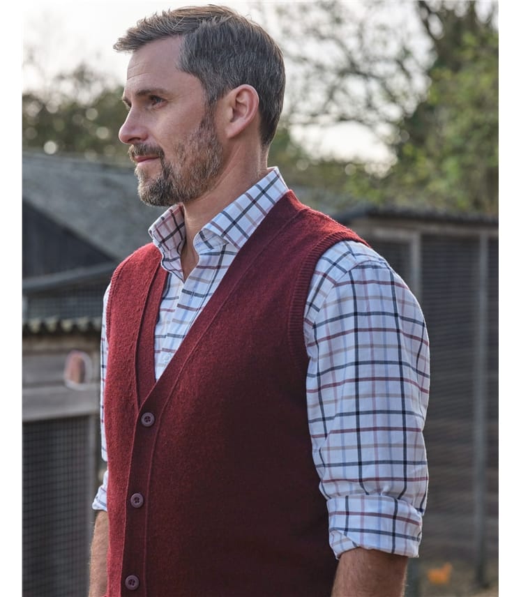 Mens Lambswool Waistcoat