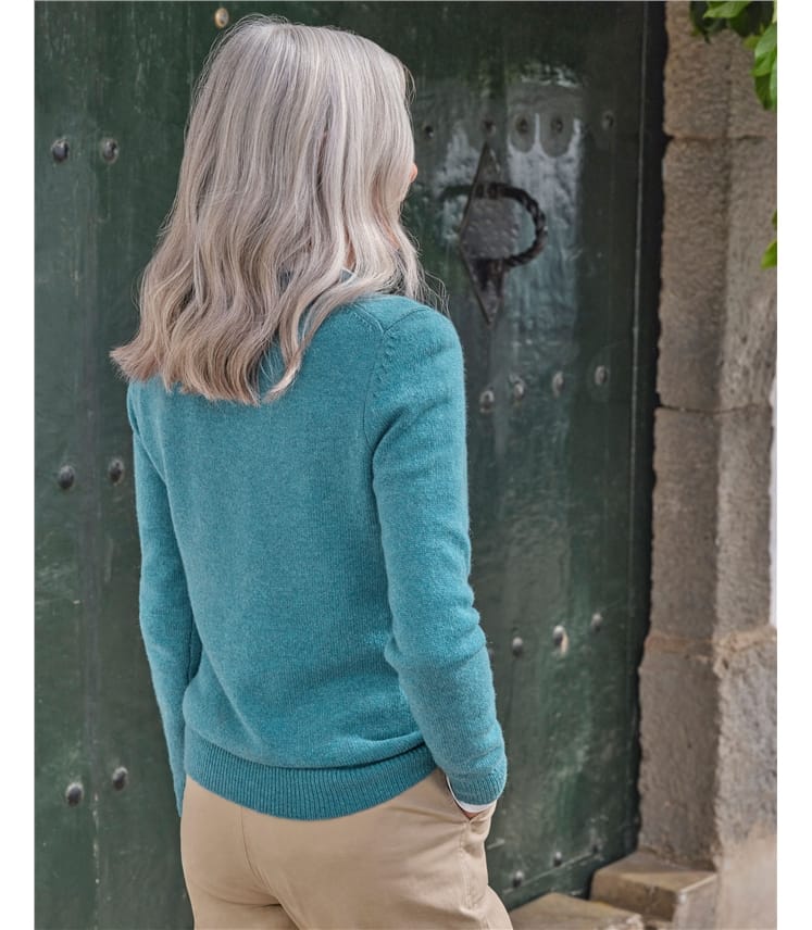 Pull à col rond – Femme – Laine d’agneau certifiée 100% RWS 