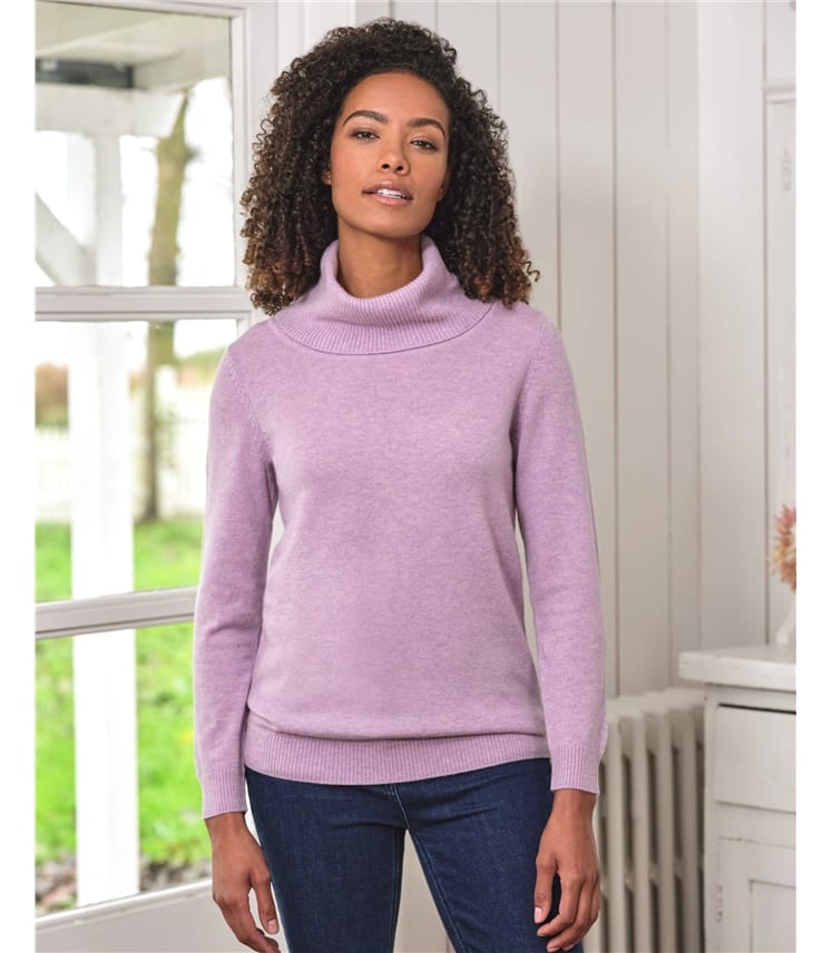 Pull à col roulé - Femme - Laine d’agneau certifiée 100% RWS