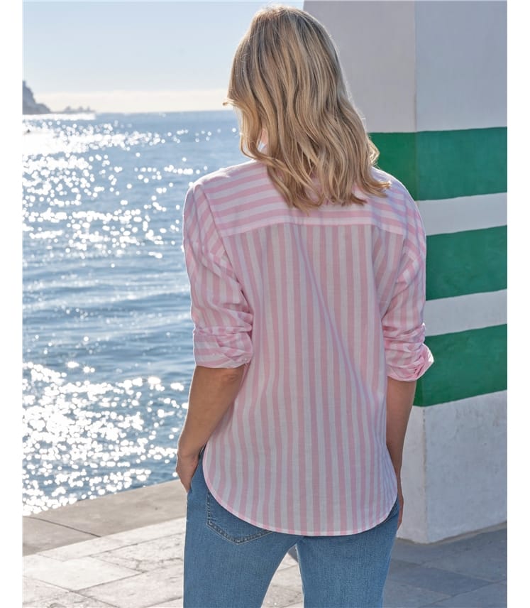 Relaxed Cotton Striped Shirt