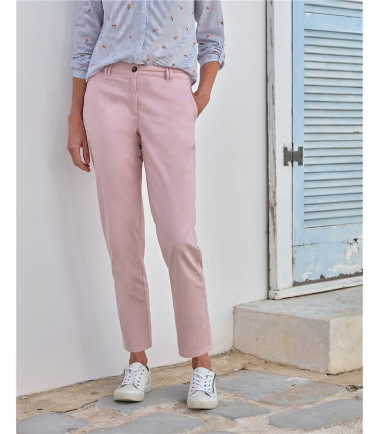 Pantalon chino - Femme - Coton mélangé