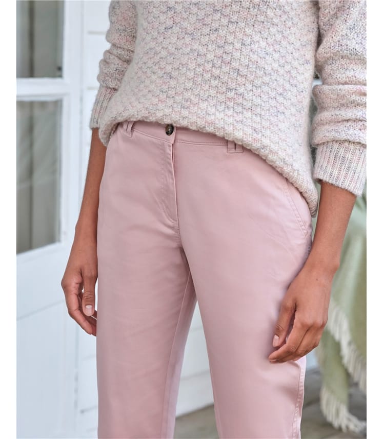 Pantalon chino - Femme - Coton mélangé