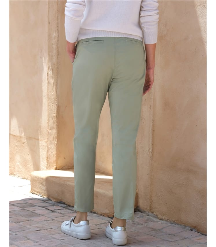 Pantalon chino - Femme - Coton mélangé