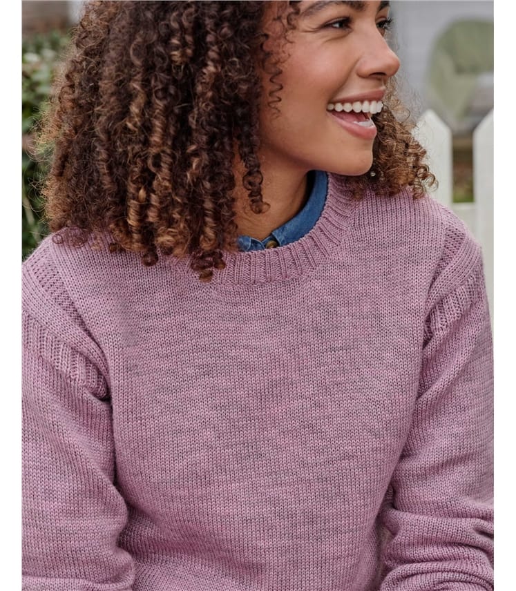 Guernsey-Pullover aus reiner Wolle für Damen